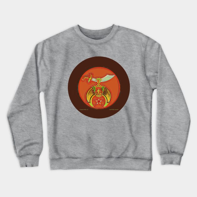 Shriner Red Bubble Design Crewneck Sweatshirt by EssexArt_ABC